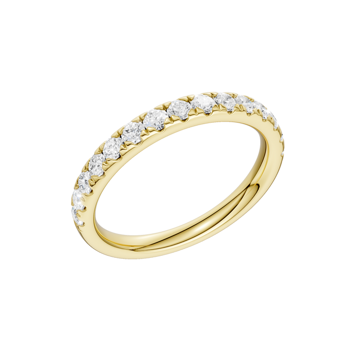Matching Band for Tulip Head Engagement Ring (Round) in 14K Yellow Gold – Silvadi Jewelry Aurora CO