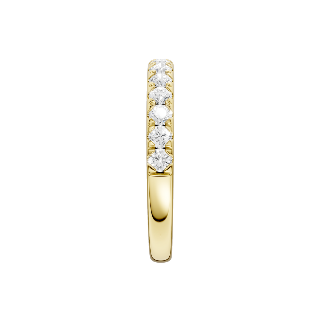 Matching Band for Tulip Head Engagement Ring (Round) in 14K Yellow Gold – Silvadi Jewelry Aurora CO