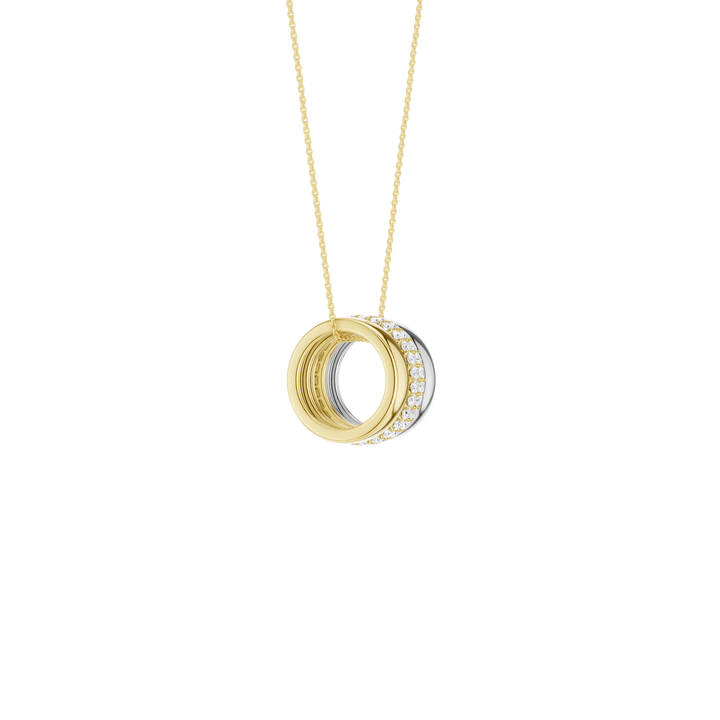 Multi Bead Pendant (Round) in 14K Two-Tone White and Yellow Gold – Silvadi Jewelry Aurora CO