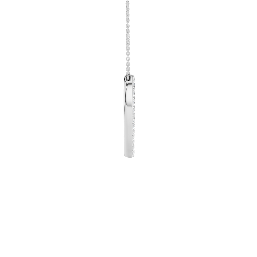Open Heart Pendant (Round) in 14K White Gold – Silvadi Jewelry Aurora CO