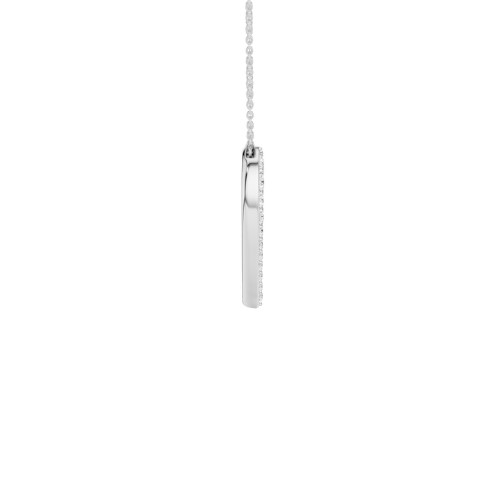 Open Heart Pendant (Round) in 14K White Gold – Silvadi Jewelry Aurora CO