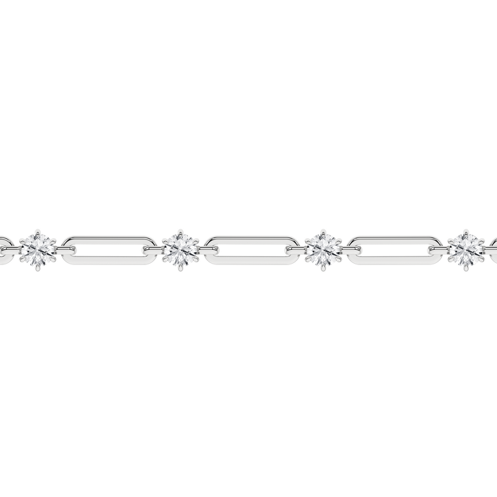 Open Link Diamond Bracelet (Round) in 14K White Gold – Silvadi Jewelry Aurora CO