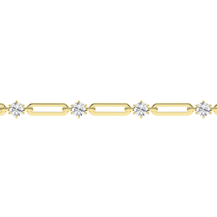 Open Link Diamond Bracelet (Round) in 14K Yellow Gold – Silvadi Jewelry Aurora CO