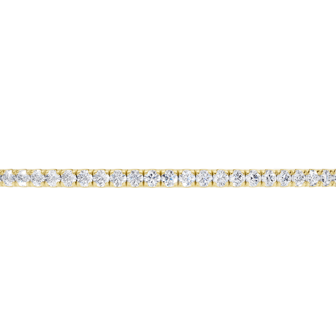 Pave Diamond Bangle (Round) in 14K Yellow Gold – Silvadi Jewelry Aurora CO