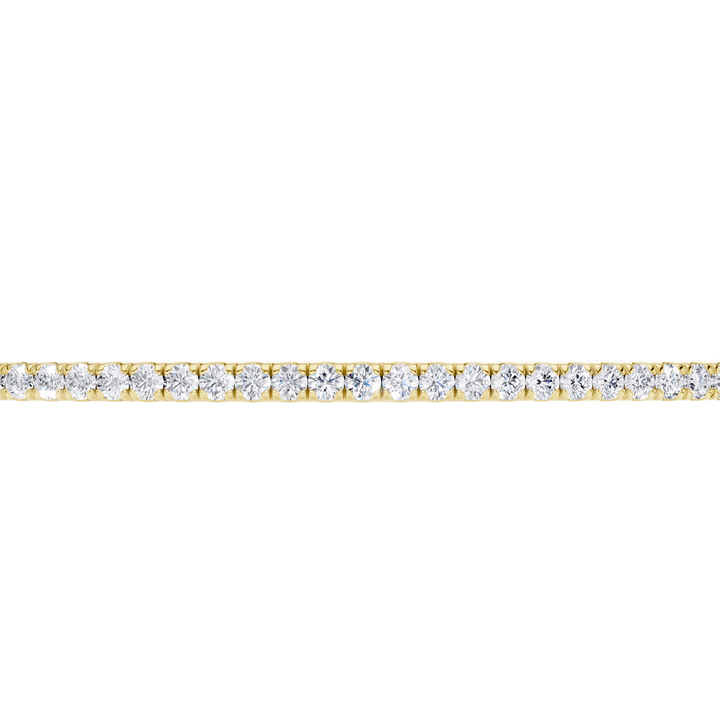 Pave Diamond Bangle (Round) in 14K Yellow Gold – Silvadi Jewelry Aurora CO