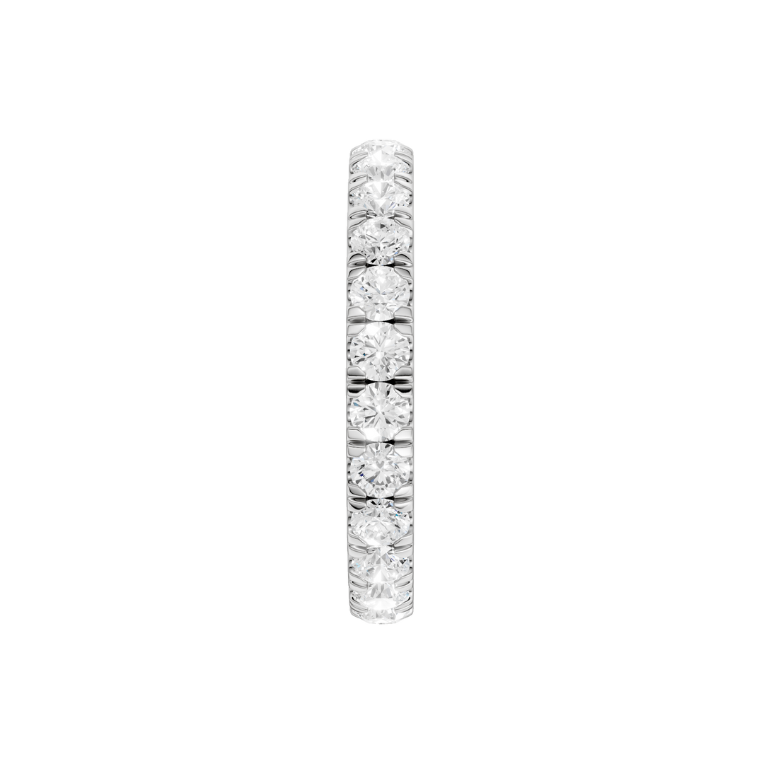 Pave Eternity Band (Round) in 14K White Gold – Silvadi Jewelry Aurora CO