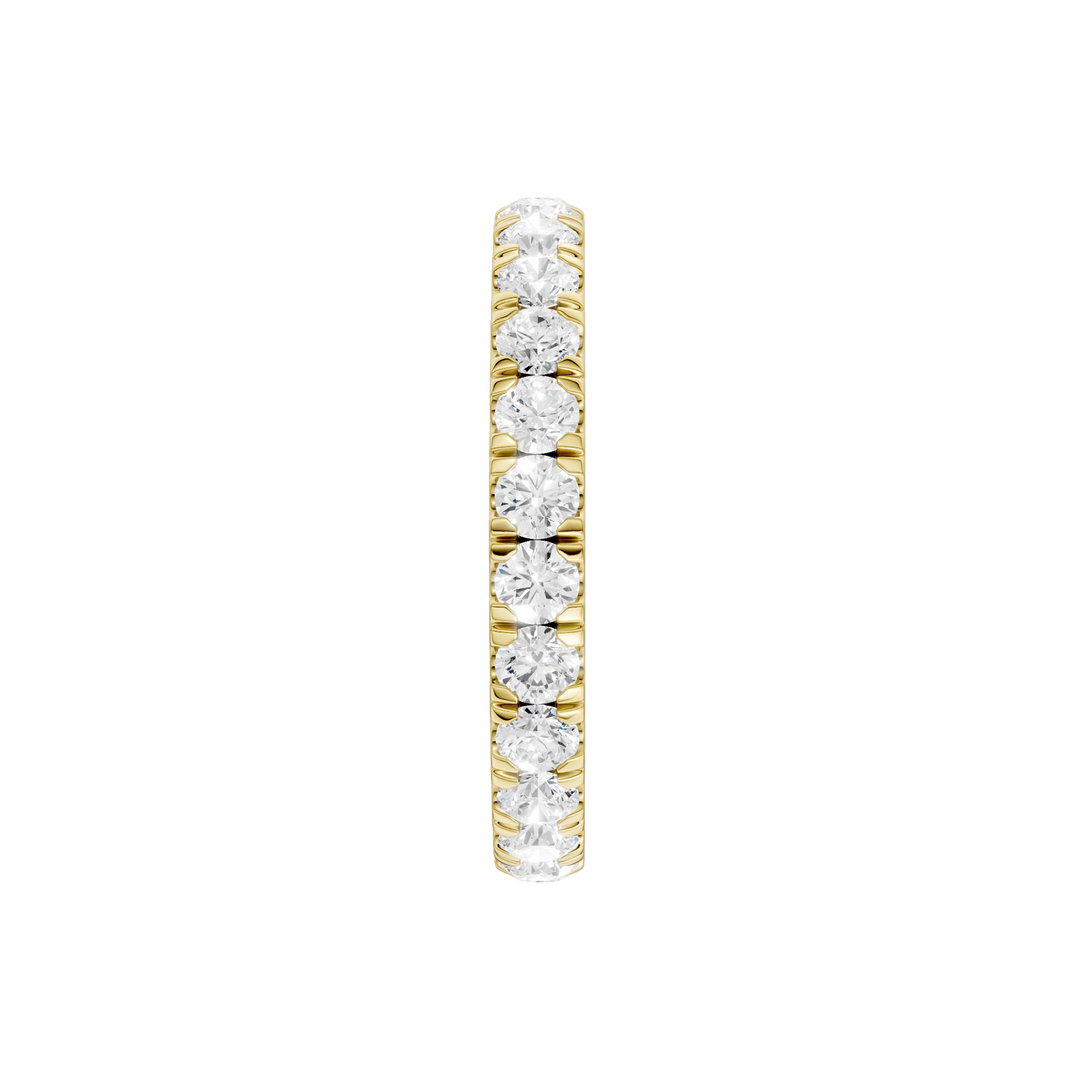 Pave Eternity Band (Round) in 14K Yellow Gold – Silvadi Jewelry Aurora CO