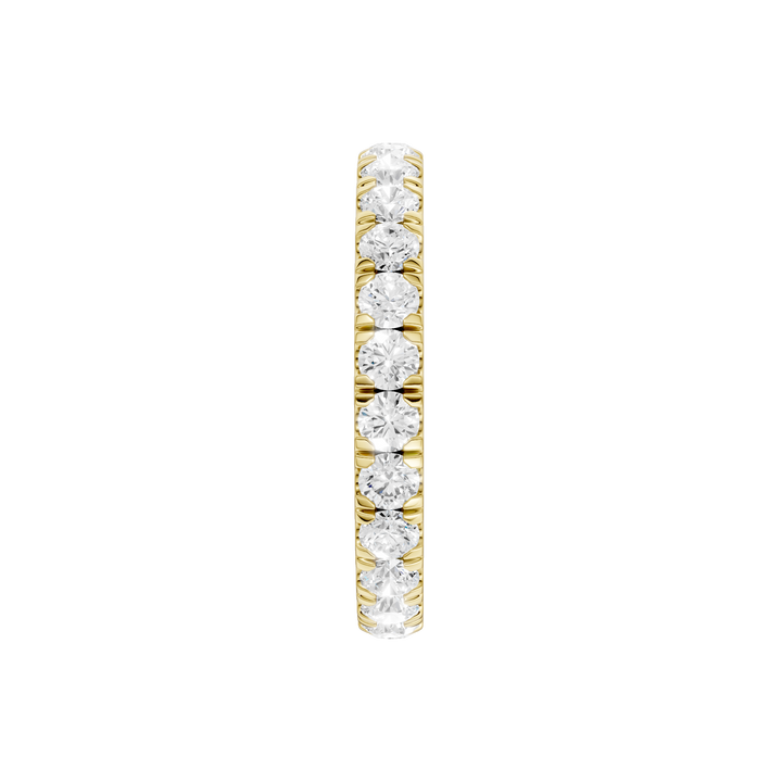 Pave Eternity Band (Round) in 14K Yellow Gold – Silvadi Jewelry Aurora CO