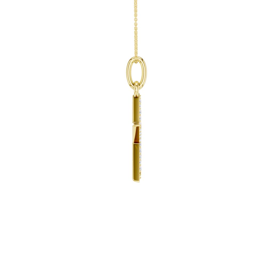 Pave Star Pendant (Round) in 14K Yellow Gold – Silvadi Jewelry Aurora CO