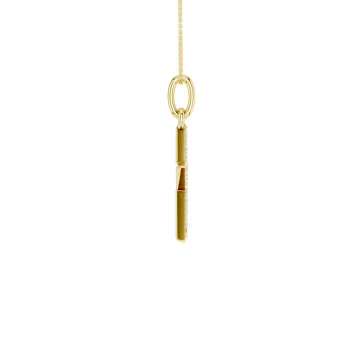 Pave Star Pendant (Round) in 14K Yellow Gold – Silvadi Jewelry Aurora CO
