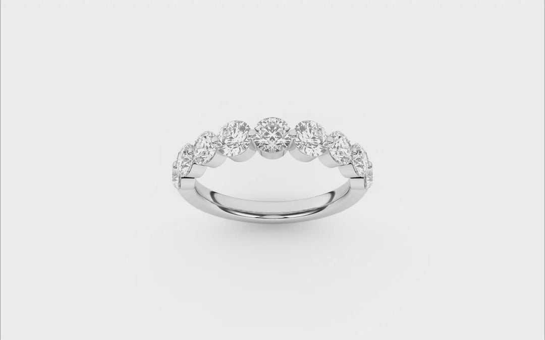 9-Stone Anniversary Band (Round) in 14K White Gold – Silvadi Jewelry Aurora CO
