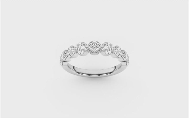 9-Stone Anniversary Band (Round) in 14K White Gold – Silvadi Jewelry Aurora CO