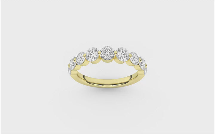 9-Stone Anniversary Band (Round) in 14K Yellow Gold – Silvadi Jewelry Aurora CO