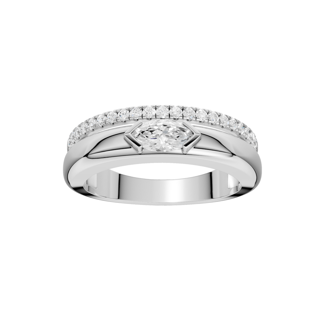 Right Hand Ring (Marquise) in 14K White Gold – Silvadi Jewelry Aurora CO