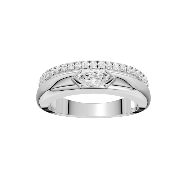 Right Hand Ring (Marquise) in 14K White Gold – Silvadi Jewelry Aurora CO