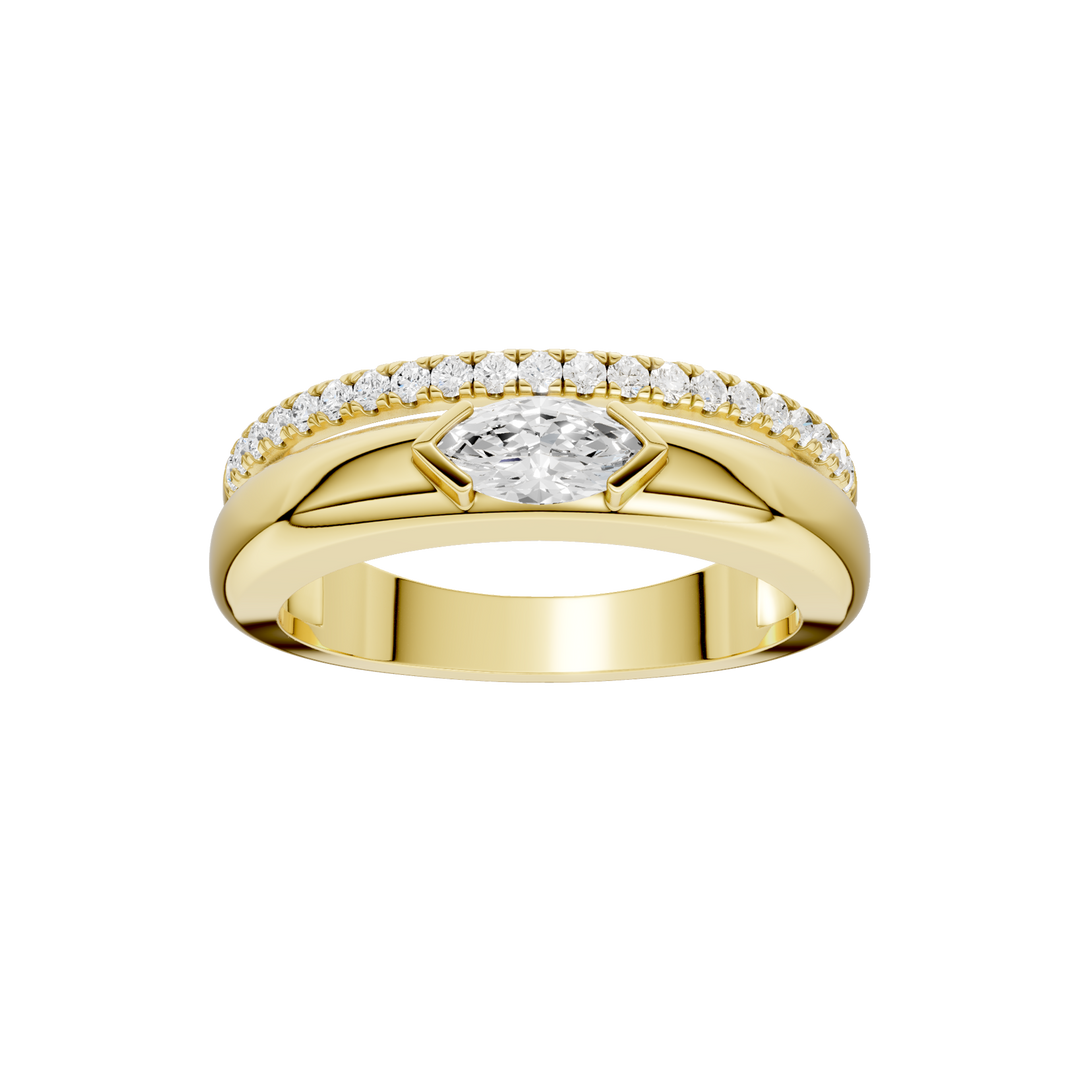Right Hand Ring (Marquise) in 14K Yellow Gold – Silvadi Jewelry Aurora CO