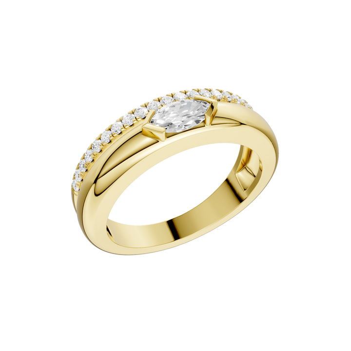 Right Hand Ring (Marquise) in 14K Yellow Gold – Silvadi Jewelry Aurora CO