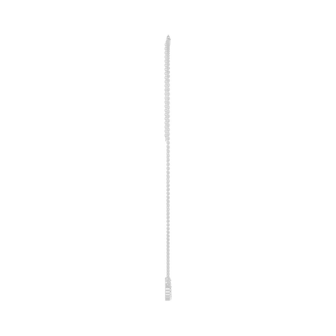 Smiley Graduated Diamond Necklace (Round) in 14K White Gold – Silvadi Jewelry Aurora CO