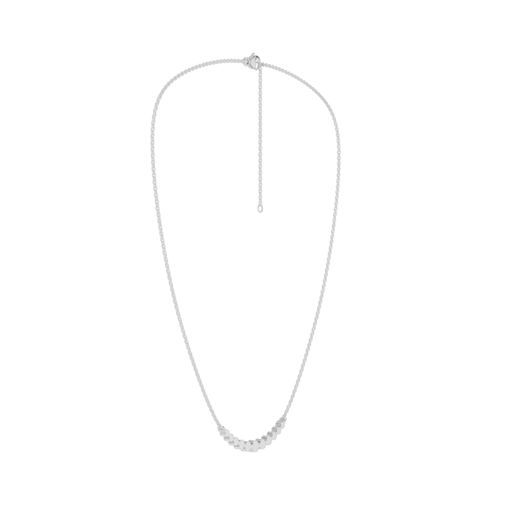 Smiley Graduated Diamond Necklace (Round) in 14K White Gold – Silvadi Jewelry Aurora CO