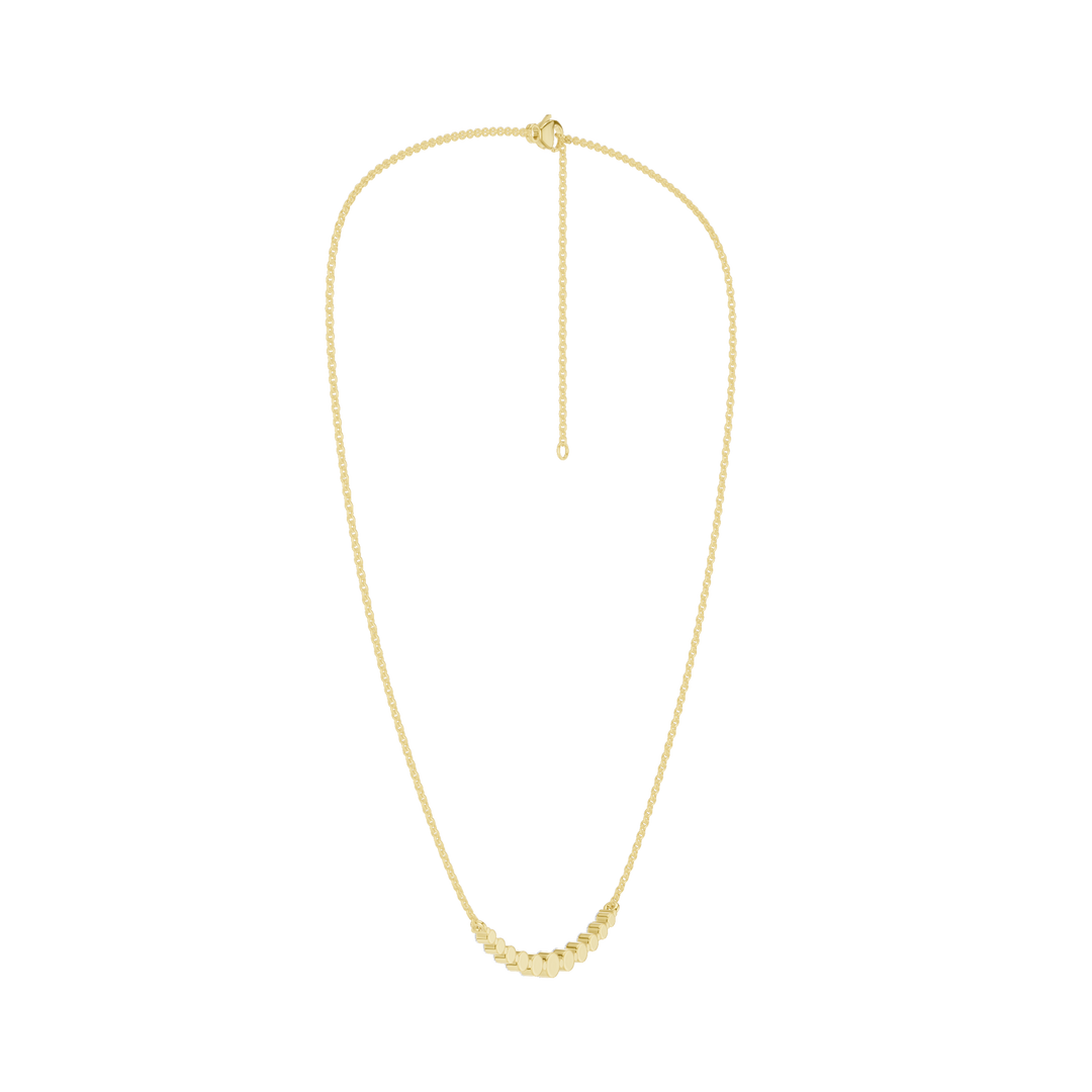 Smiley Graduated Diamond Necklace (Round) in 14K Yellow Gold – Silvadi Jewelry Aurora CO