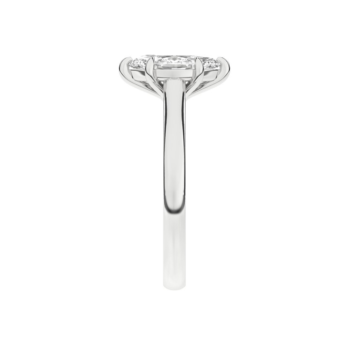 Solitaire Ring (Marquise) in 14K White Gold – Silvadi Jewelry Aurora CO