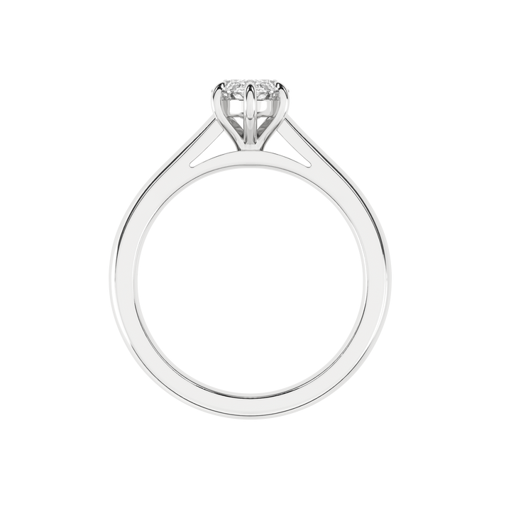 Solitaire Ring (Marquise) in 14K White Gold – Silvadi Jewelry Aurora CO