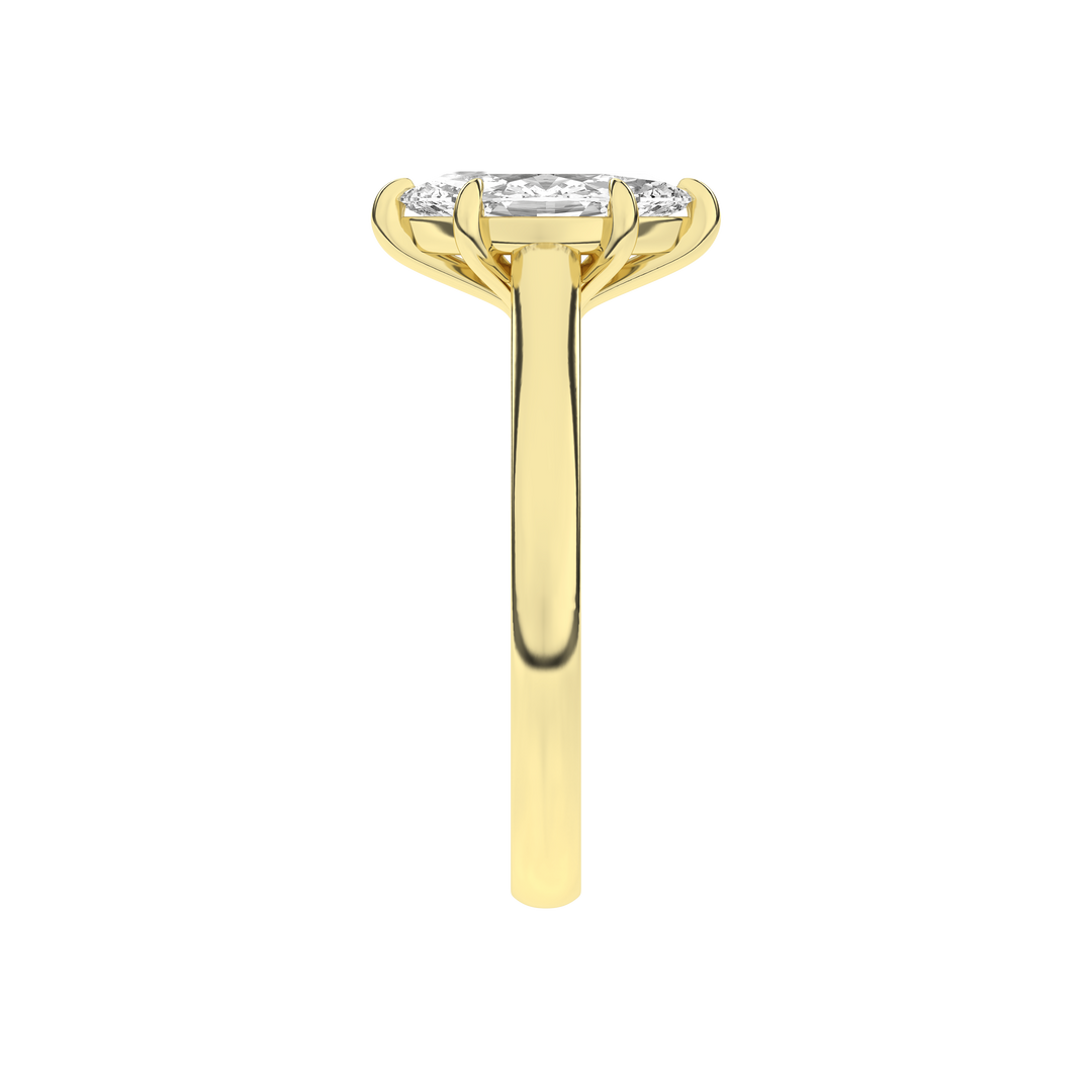 Solitaire Ring (Marquise) in 14K Yellow Gold – Silvadi Jewelry Aurora CO