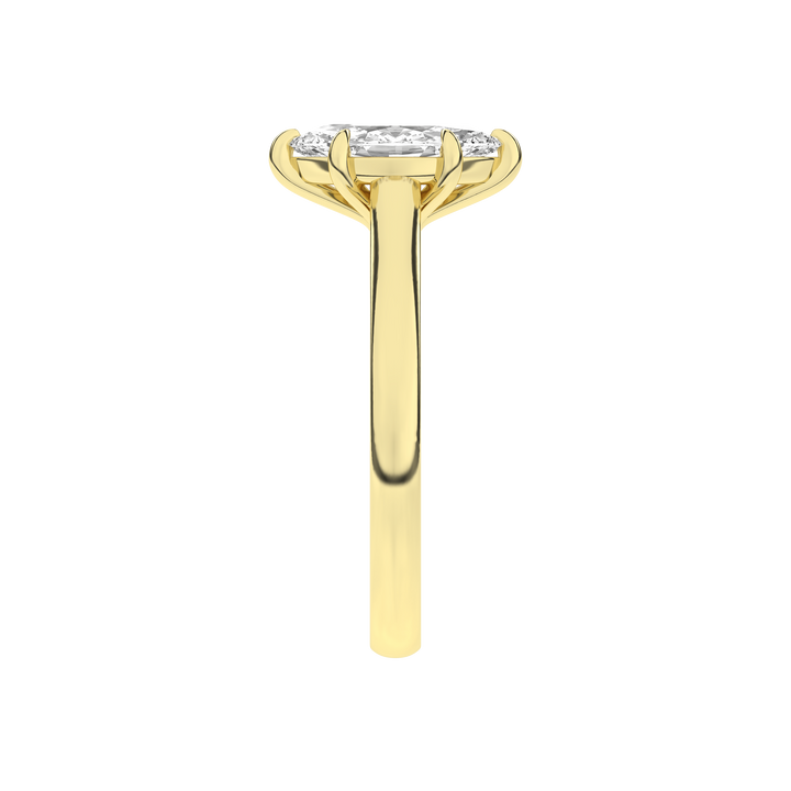Solitaire Ring (Marquise) in 14K Yellow Gold – Silvadi Jewelry Aurora CO