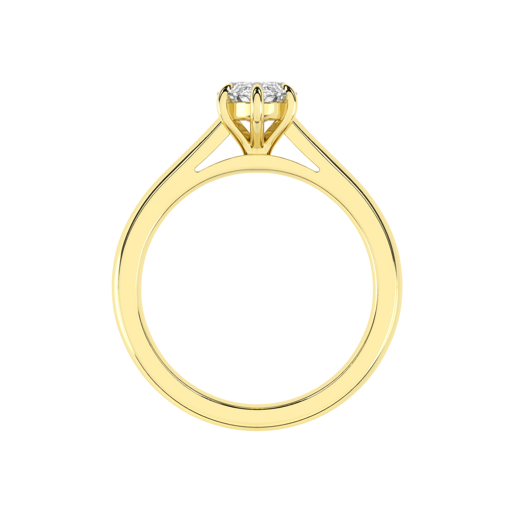 Solitaire Ring (Marquise) in 14K Yellow Gold – Silvadi Jewelry Aurora CO