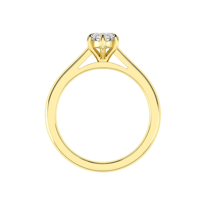 Solitaire Ring (Marquise) in 14K Yellow Gold – Silvadi Jewelry Aurora CO