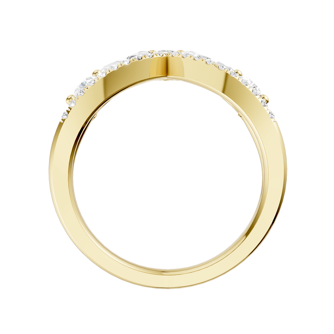 Split Shank Chevron Band (Round, Marquise) in 14K Yellow Gold – Silvadi Jewelry Aurora CO