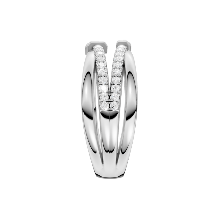 Stackable Ring (Baguette, Round) in 14K White Gold – Silvadi Jewelry Aurora CO