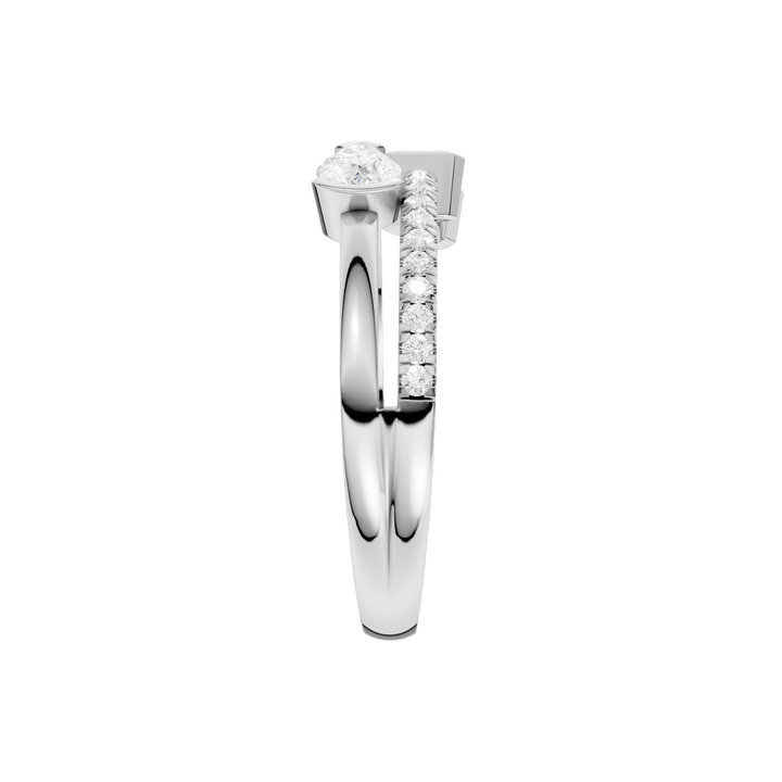 Stackable Ring (Emerald, Pear) in 14K White Gold – Silvadi Jewelry Aurora CO