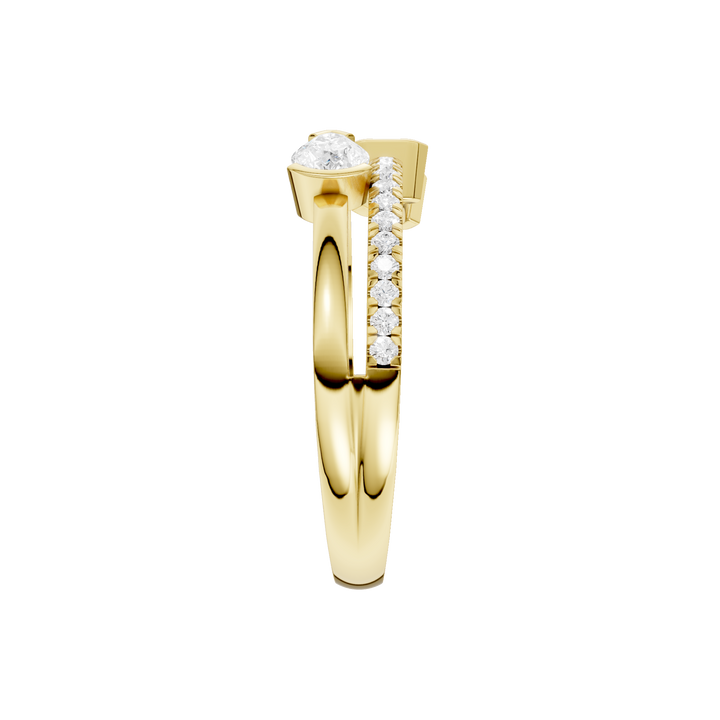 Stackable Ring (Emerald, Pear) in 14K Yellow Gold – Silvadi Jewelry Aurora CO