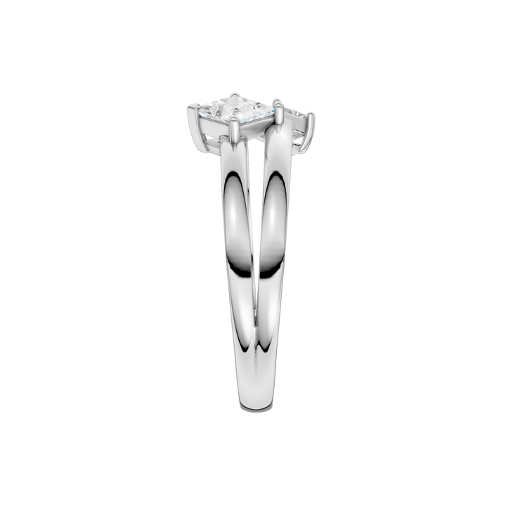 Stackable Ring (Princess) in 14K White Gold – Silvadi Jewelry Aurora CO