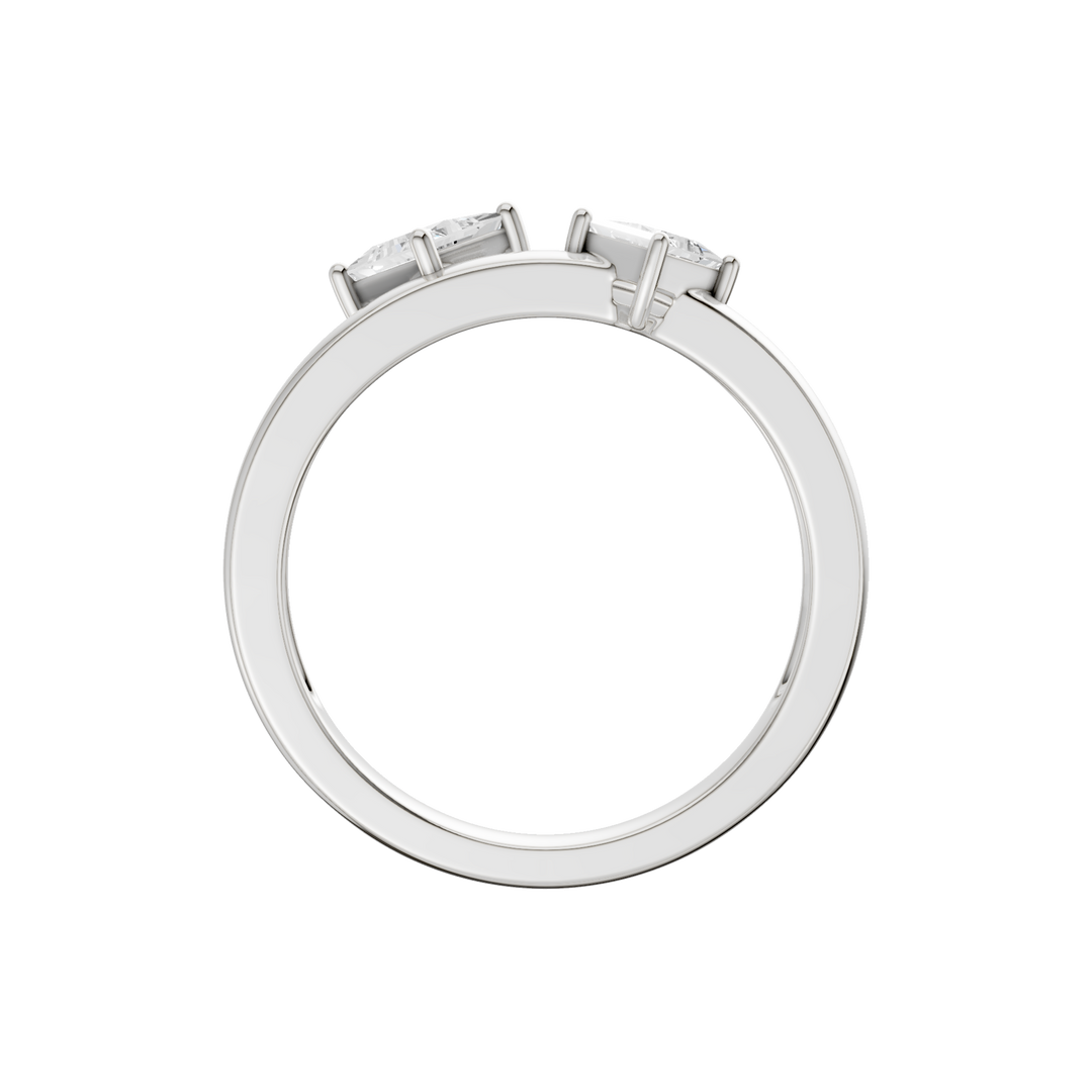 Stackable Ring (Princess) in 14K White Gold – Silvadi Jewelry Aurora CO