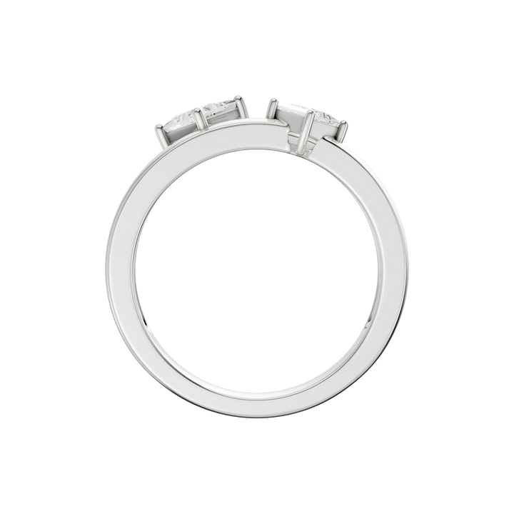 Stackable Ring (Princess) in 14K White Gold – Silvadi Jewelry Aurora CO
