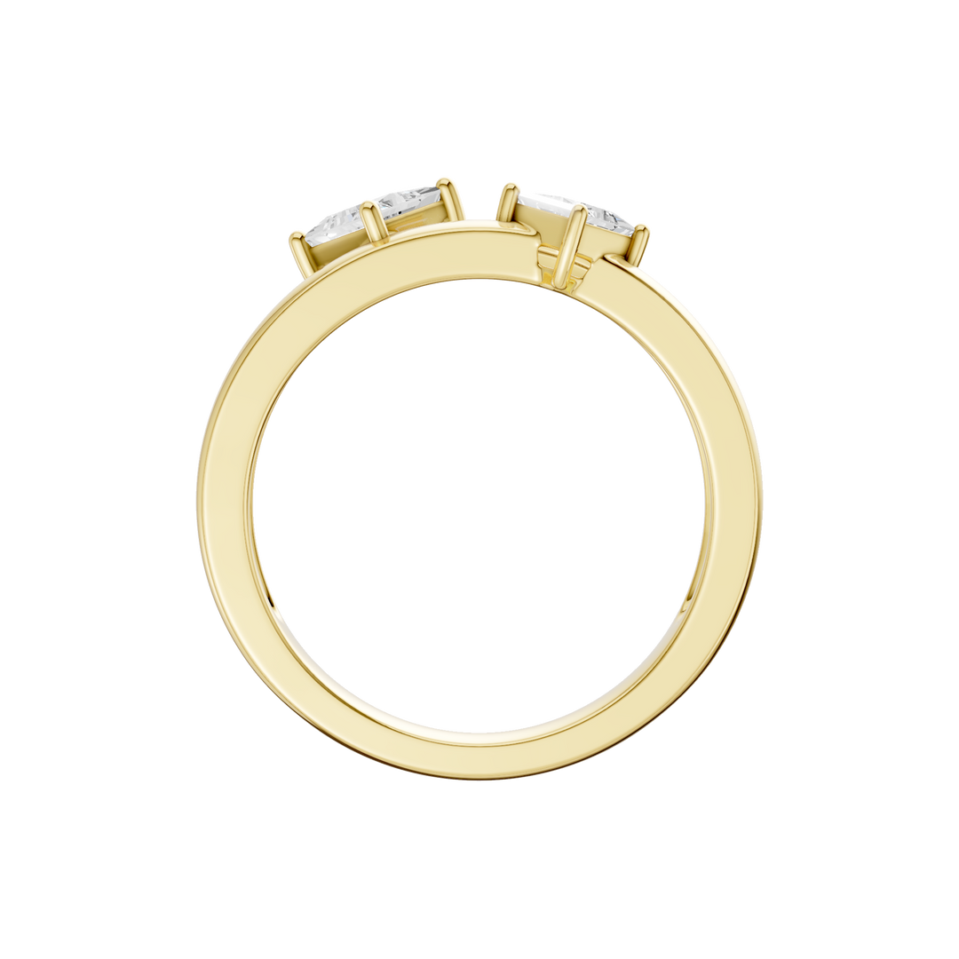 Stackable Ring (Princess) in 14K Yellow Gold – Silvadi Jewelry Aurora CO