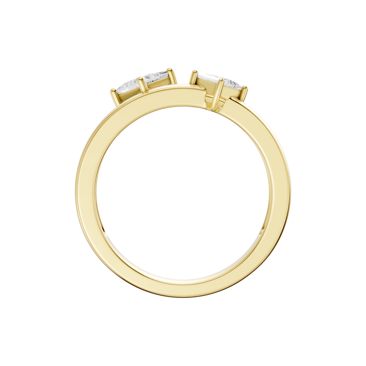 Stackable Ring (Princess) in 14K Yellow Gold – Silvadi Jewelry Aurora CO