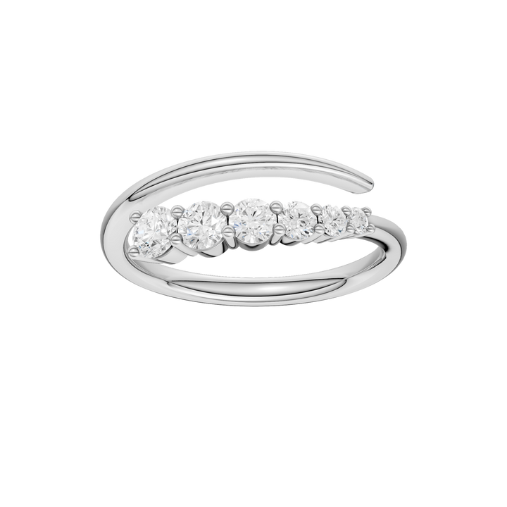 Stackable Ring (Round) in 14K White Gold – Silvadi Jewelry Aurora CO