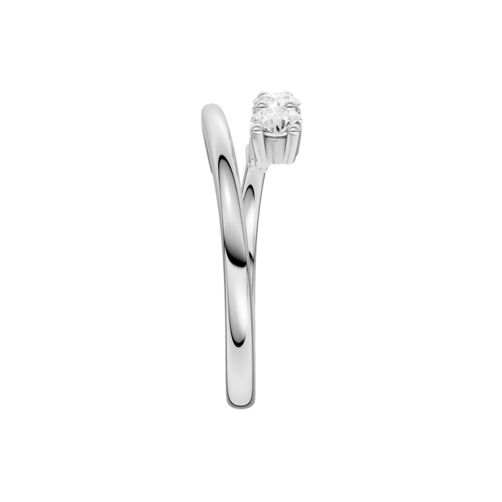 Stackable Ring (Round) in 14K White Gold – Silvadi Jewelry Aurora CO