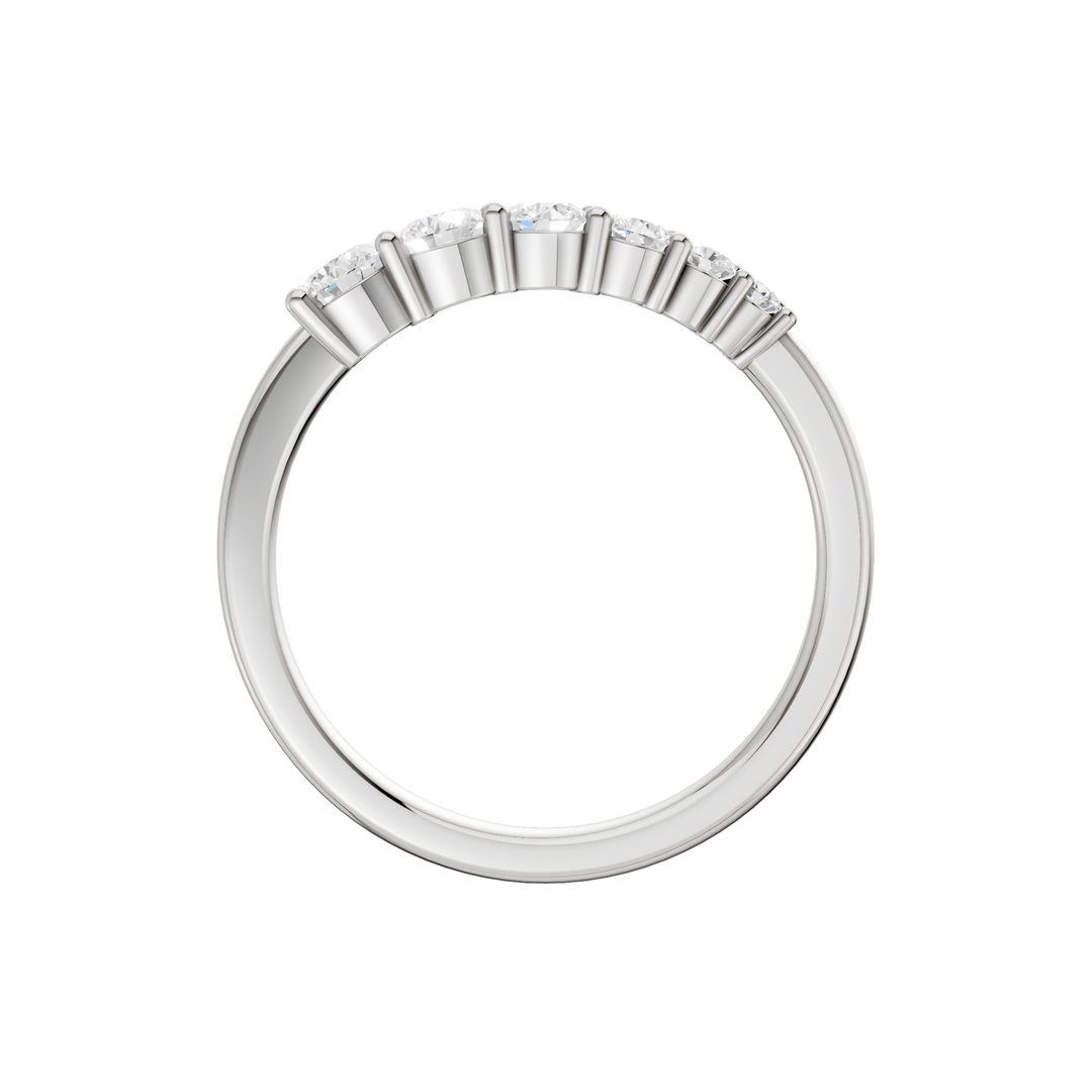 Stackable Ring (Round) in 14K White Gold – Silvadi Jewelry Aurora CO