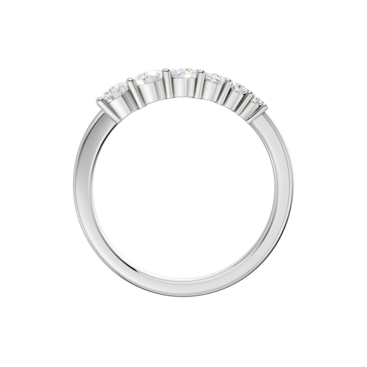 Stackable Ring (Round) in 14K White Gold – Silvadi Jewelry Aurora CO