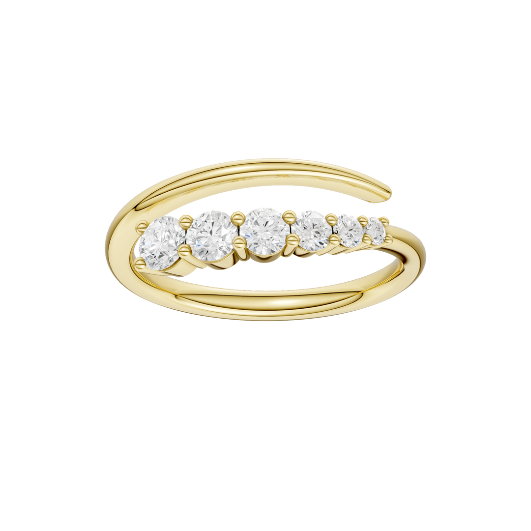 Stackable Ring (Round) in 14K Yellow Gold – Silvadi Jewelry Aurora CO