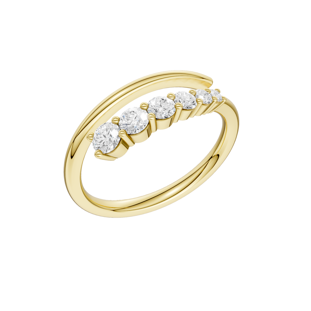 Stackable Ring (Round) in 14K Yellow Gold – Silvadi Jewelry Aurora CO