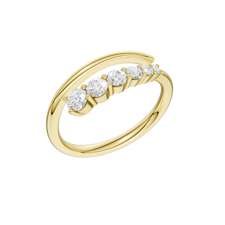 Stackable Ring (Round) in 14K Yellow Gold – Silvadi Jewelry Aurora CO