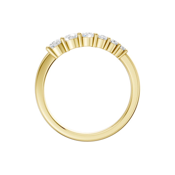 Stackable Ring (Round) in 14K Yellow Gold – Silvadi Jewelry Aurora CO
