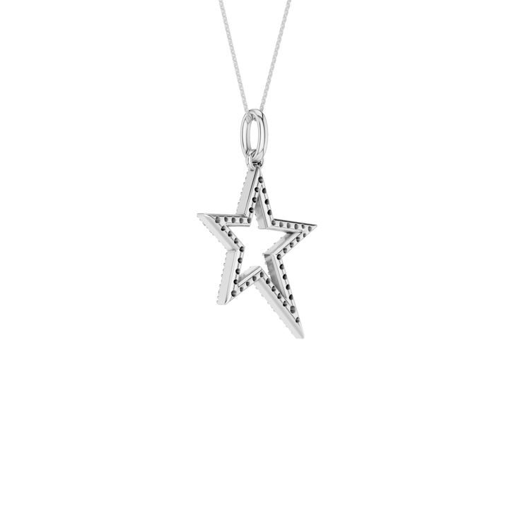 Star Pendant (Round) in 14K White Gold – Silvadi Jewelry Aurora CO