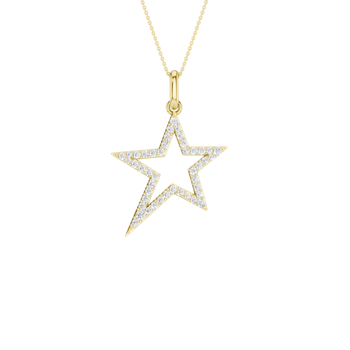 Star Pendant (Round) in 14K Yellow Gold – Silvadi Jewelry Aurora CO