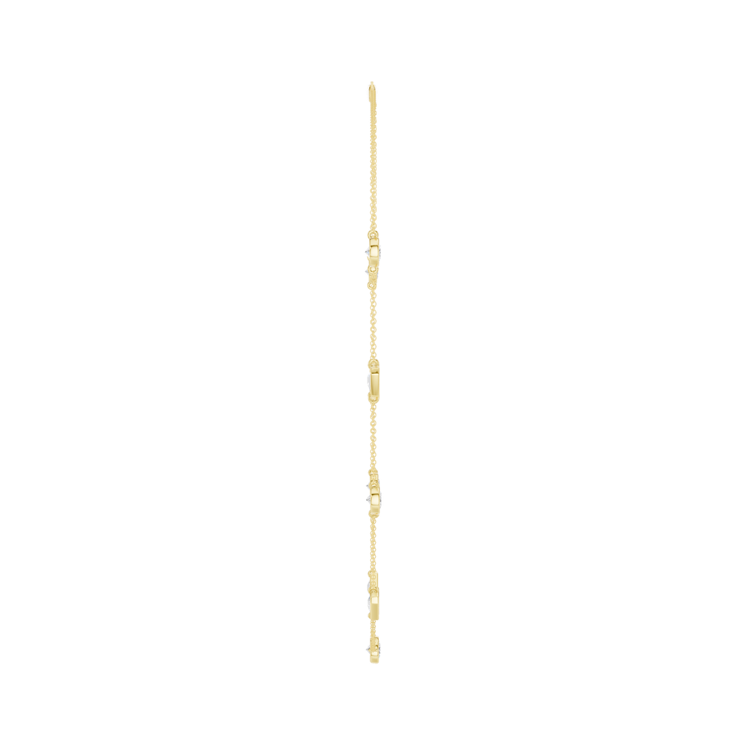 Station Bezel-Set Necklace (Emerald, Round) in 14K Yellow Gold – Silvadi Jewelry Aurora CO